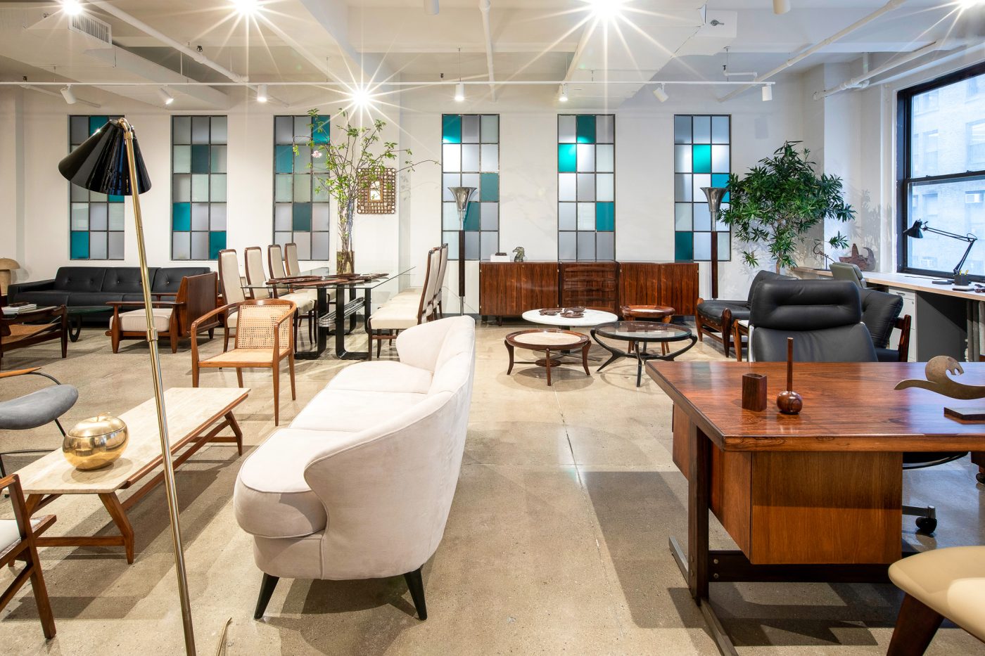 Brazilian modern furniture in Found Collectibles' Midtown Manhattan showroom