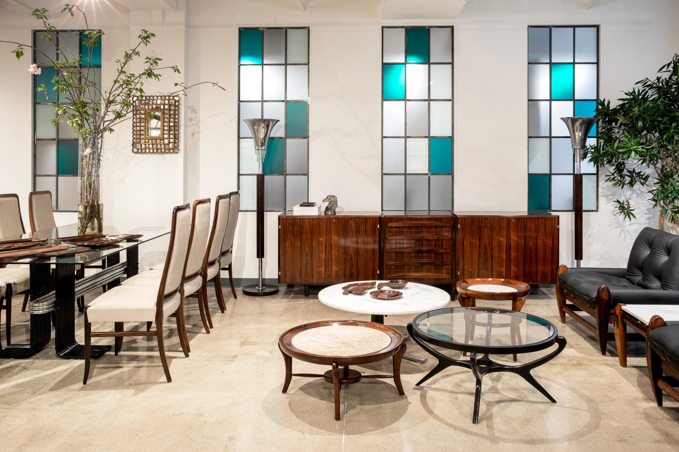 Brazilian modern furniture in Found Collectibles' Midtown Manhattan showroom
