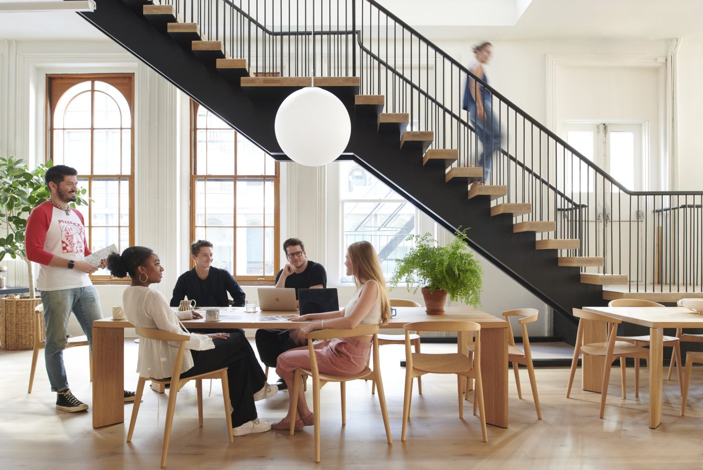 The second floor of Schumacher's new downtown Manhattan headquarters