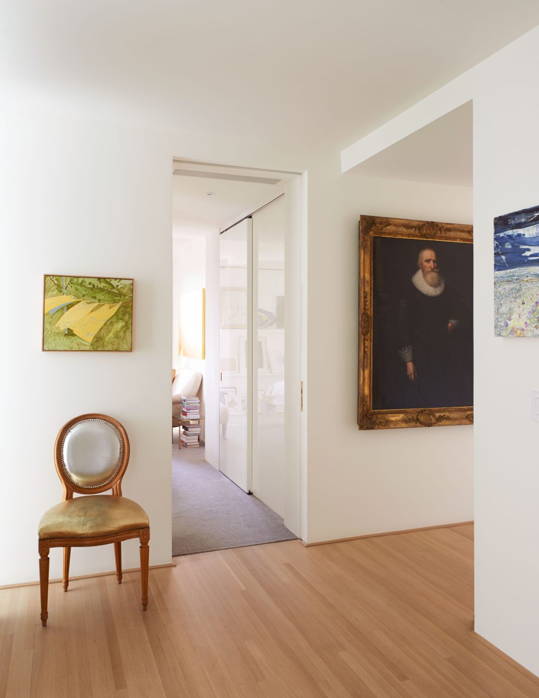The hallway of Isaac Mizrahi's New York apartment