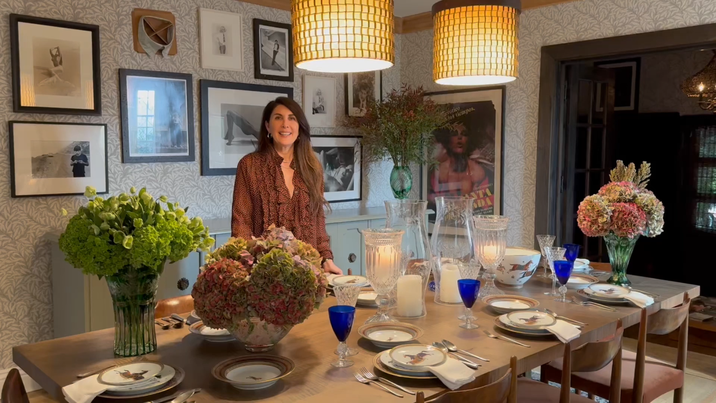 Estee Stanley in her dining room