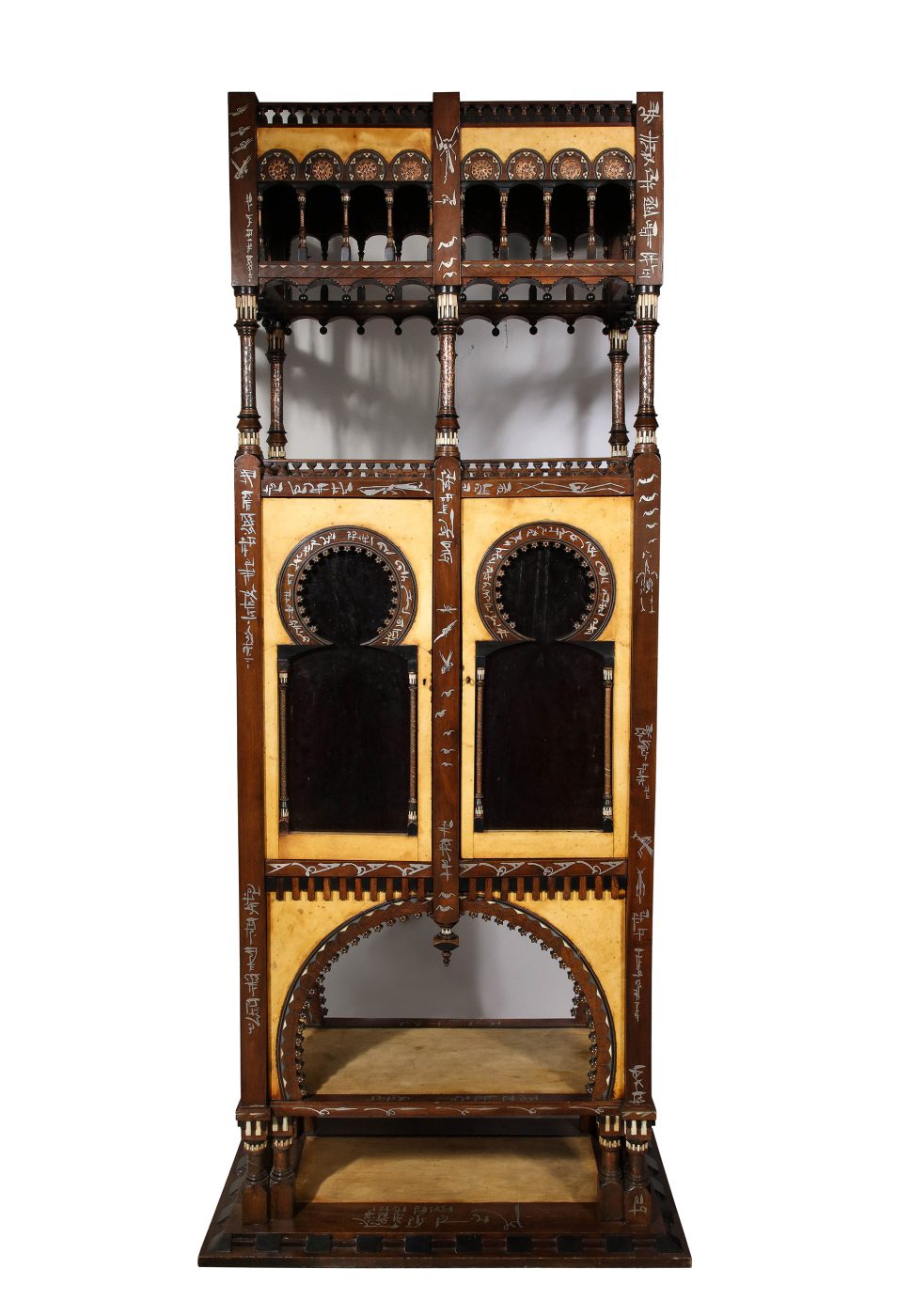 A walnut cabinet by CARLO BUGATTI offered by Guy Regal NYC