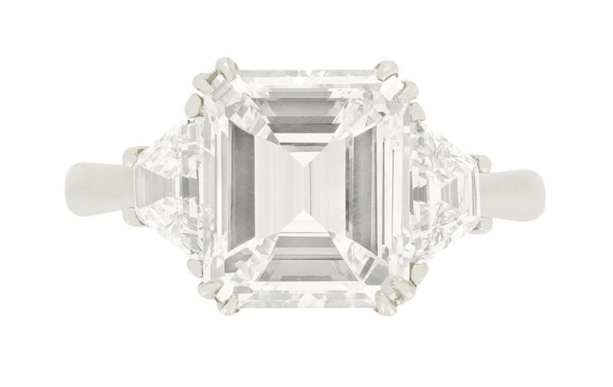 3.01-Carat Diamond Solitaire Ring, ca.1950s
