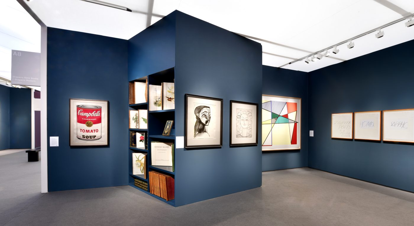 Shapero Modern spotlighted Andy Warhol, Pablo Picasso and Cy Twombly in its 2023 booth at Frieze Masters
