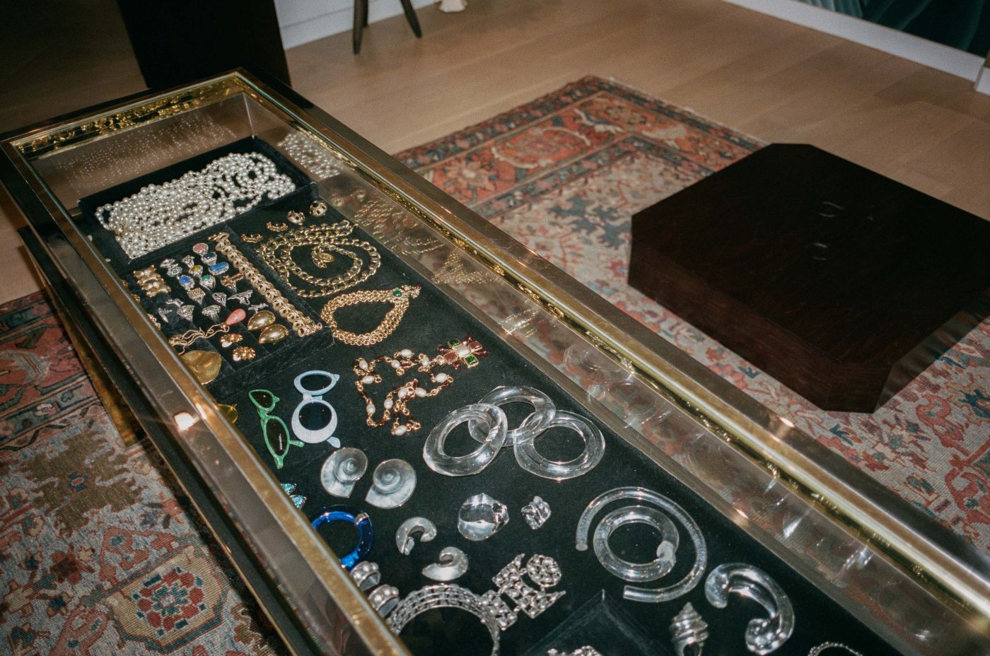 Alexis Novak's vintage jewelry case
