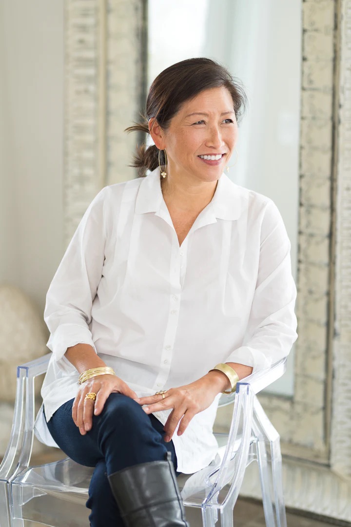 Photo of Faye Kim, who worked as a pearl buyer for Tiffany & Co. and launched her jewelry brand in 2003