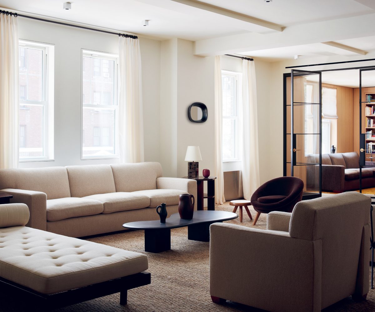 Upper West Side Manhattan New York apartment designed by Alyssa Kapito living room