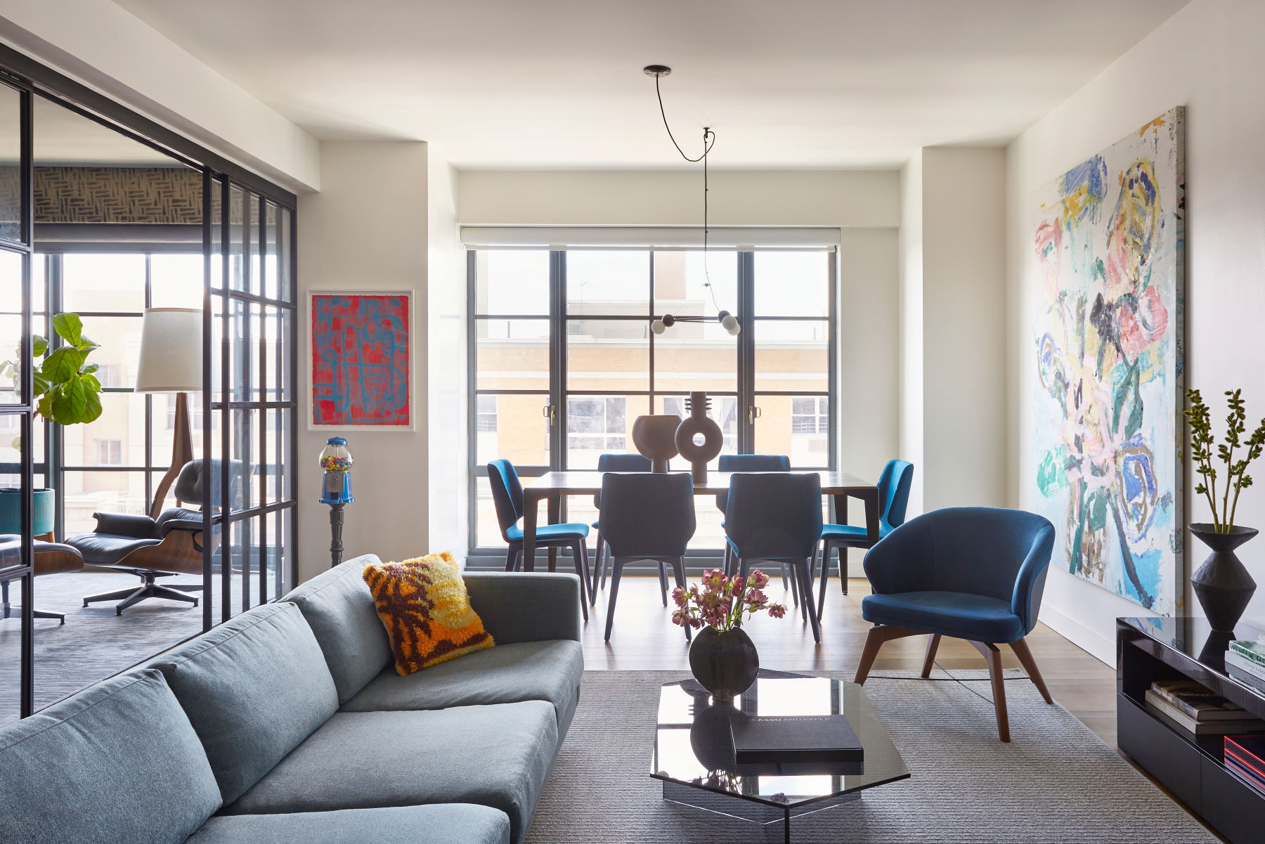 The living room of a HOME IN THE BOERUM HILL SECTION OF BROOKLYN designed by Tina Ramchandani