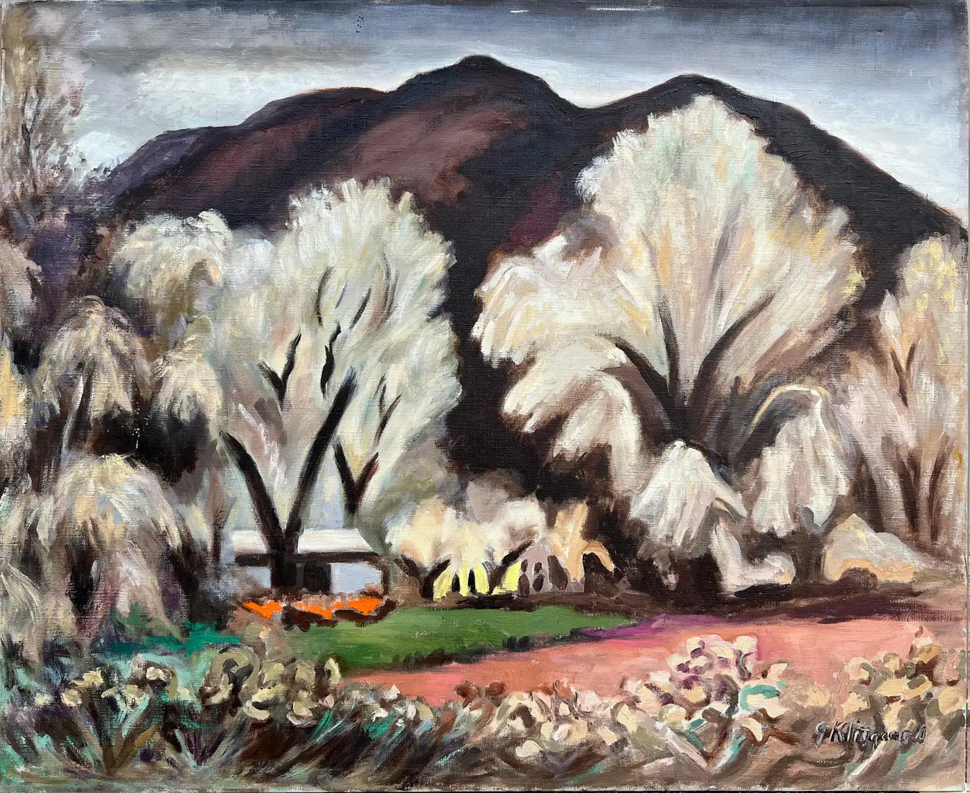 Bearsville New York, early 20th century, by landscape painter Georgina Klitgaard, who lived in the town.