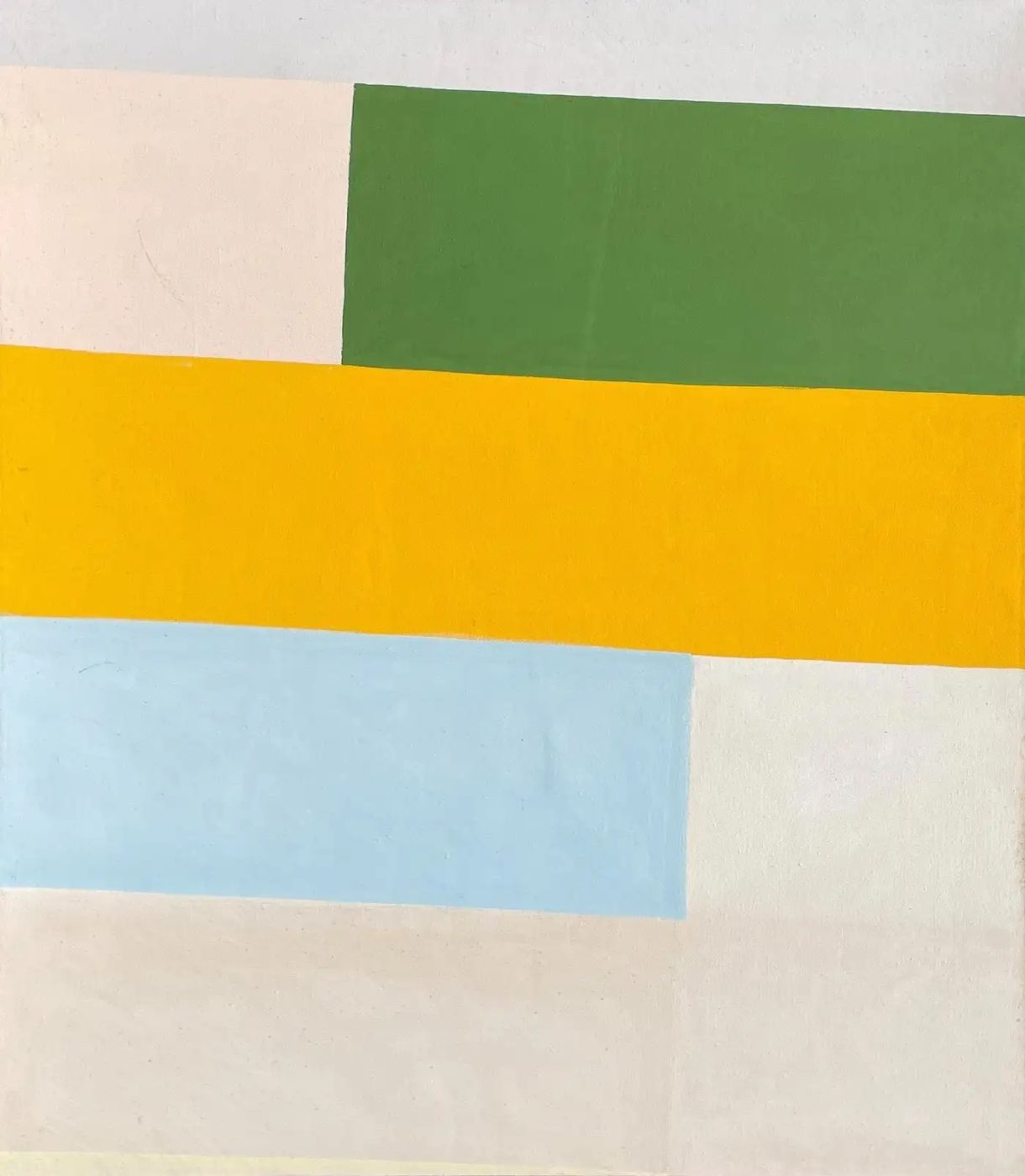 Calvert Cogshall painted this untitled Color Field canvas around 1975