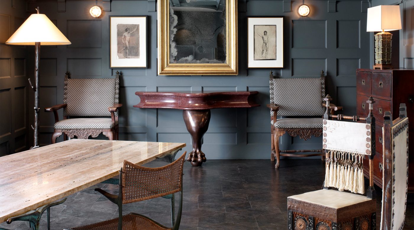 A sampling of the vintage and antique furniture and decor at Los Angeles furniture gallery Blackman Cruz