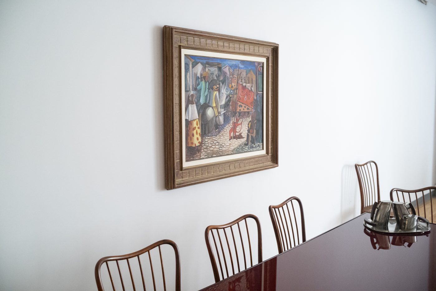 An untitled 1950s artwork by Di Cavalcanti at Bossa Furniture