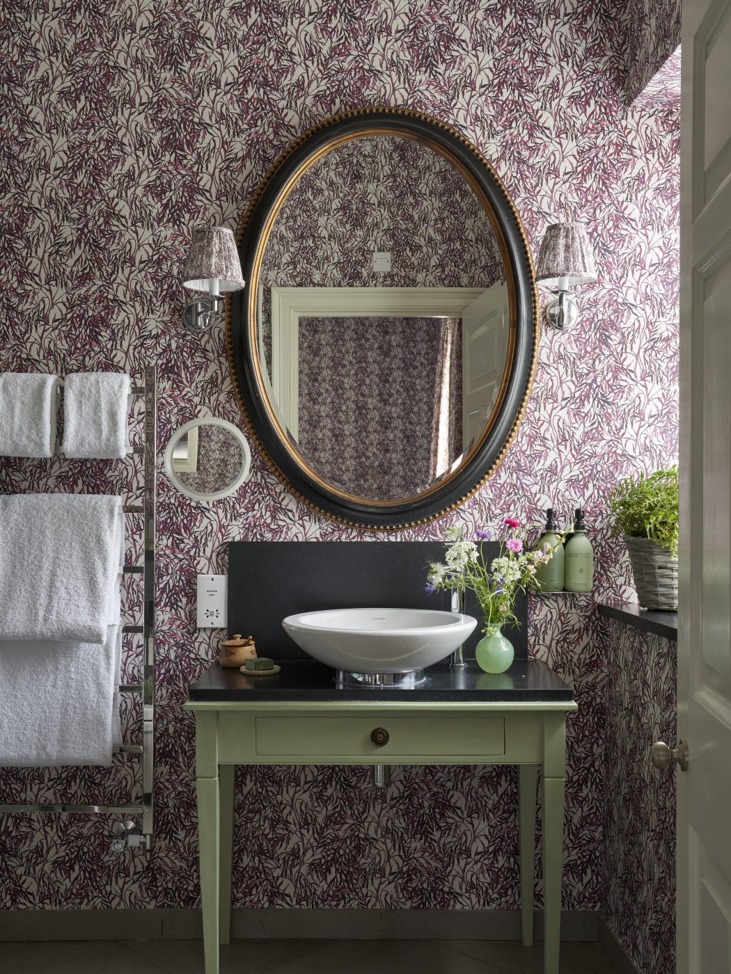 The bathroom of the Elderberry suite at the Thyme countryside hotel and estate in England's Cotswolds 