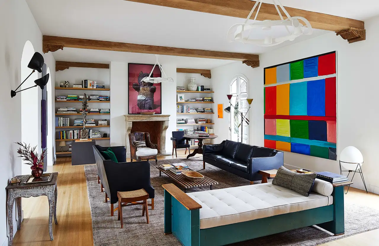 The living room of a Los Angeles home designed by Cliff Fong, of Matt Blacke Inc.