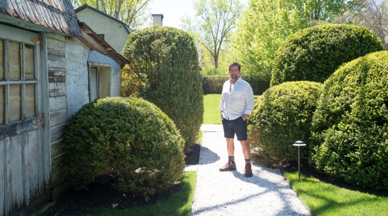 1stDibs founder Michael Bruno on the grounds of his latest venture, Valley Rock Inn