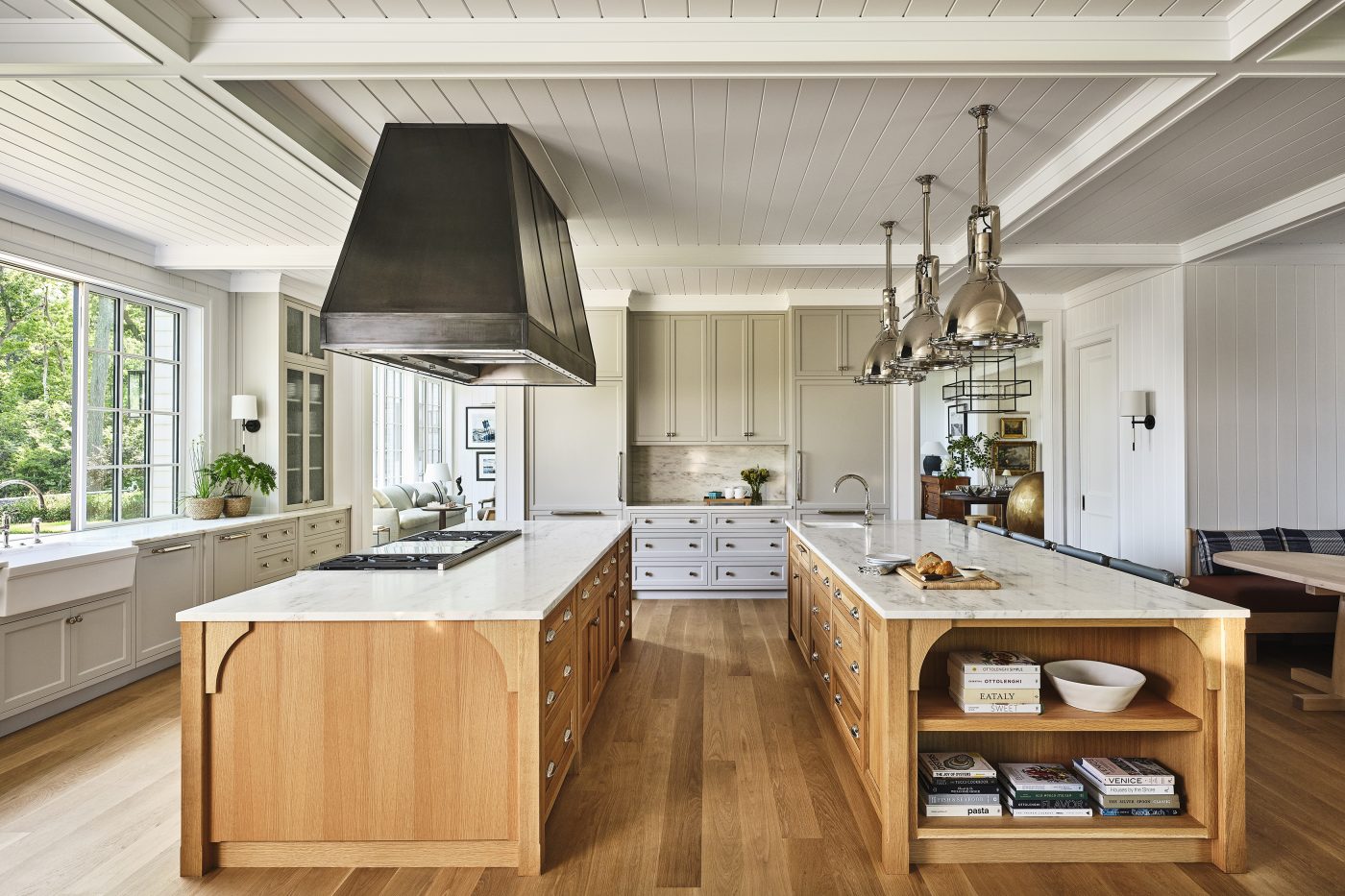 Kitchen of a Maine coast home designed by Gray Davis and Will Meyer of the studio Meyer Davis