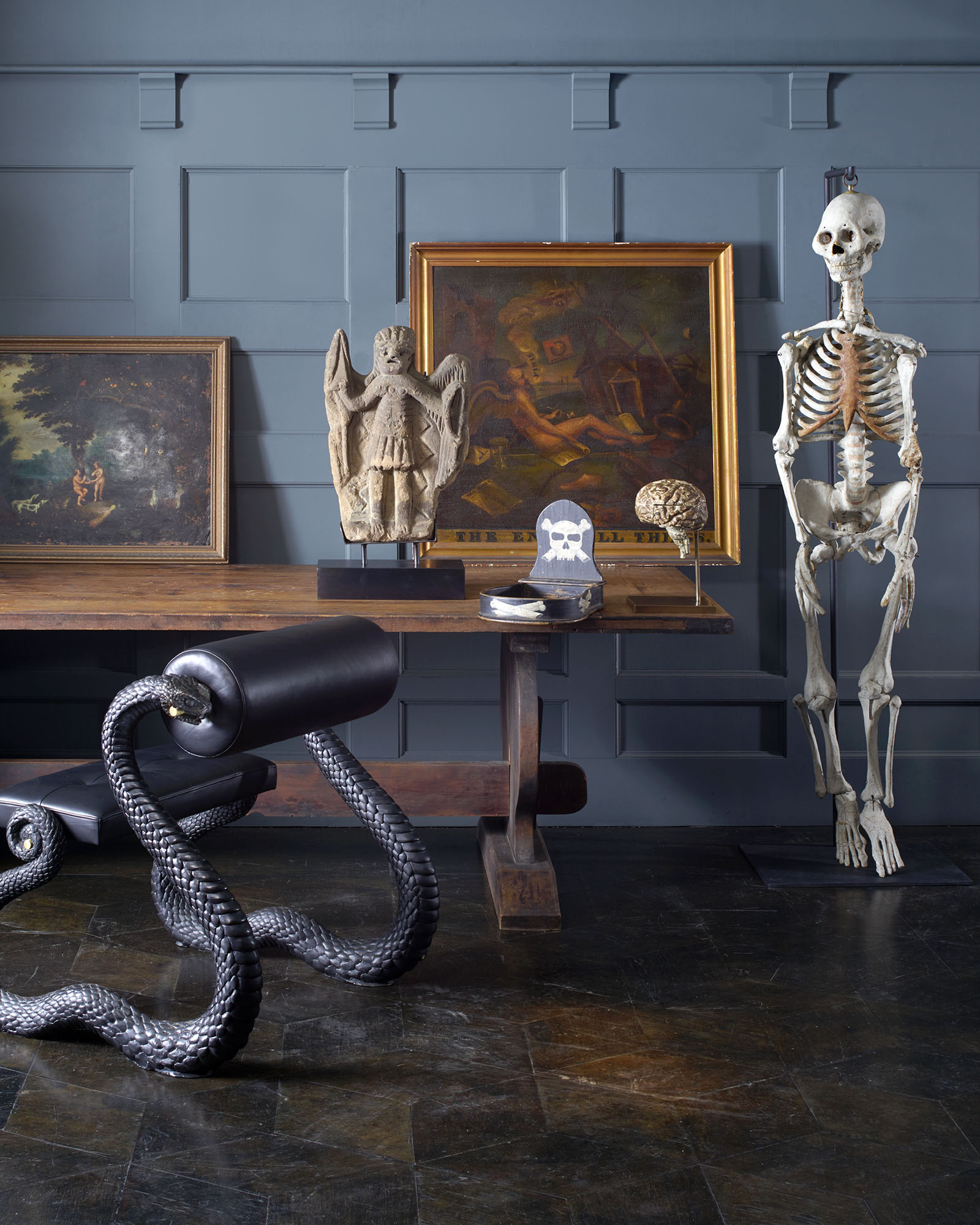 A sampling of the vintage and antique furniture and decor at Los Angeles furniture gallery Blackman Cruz