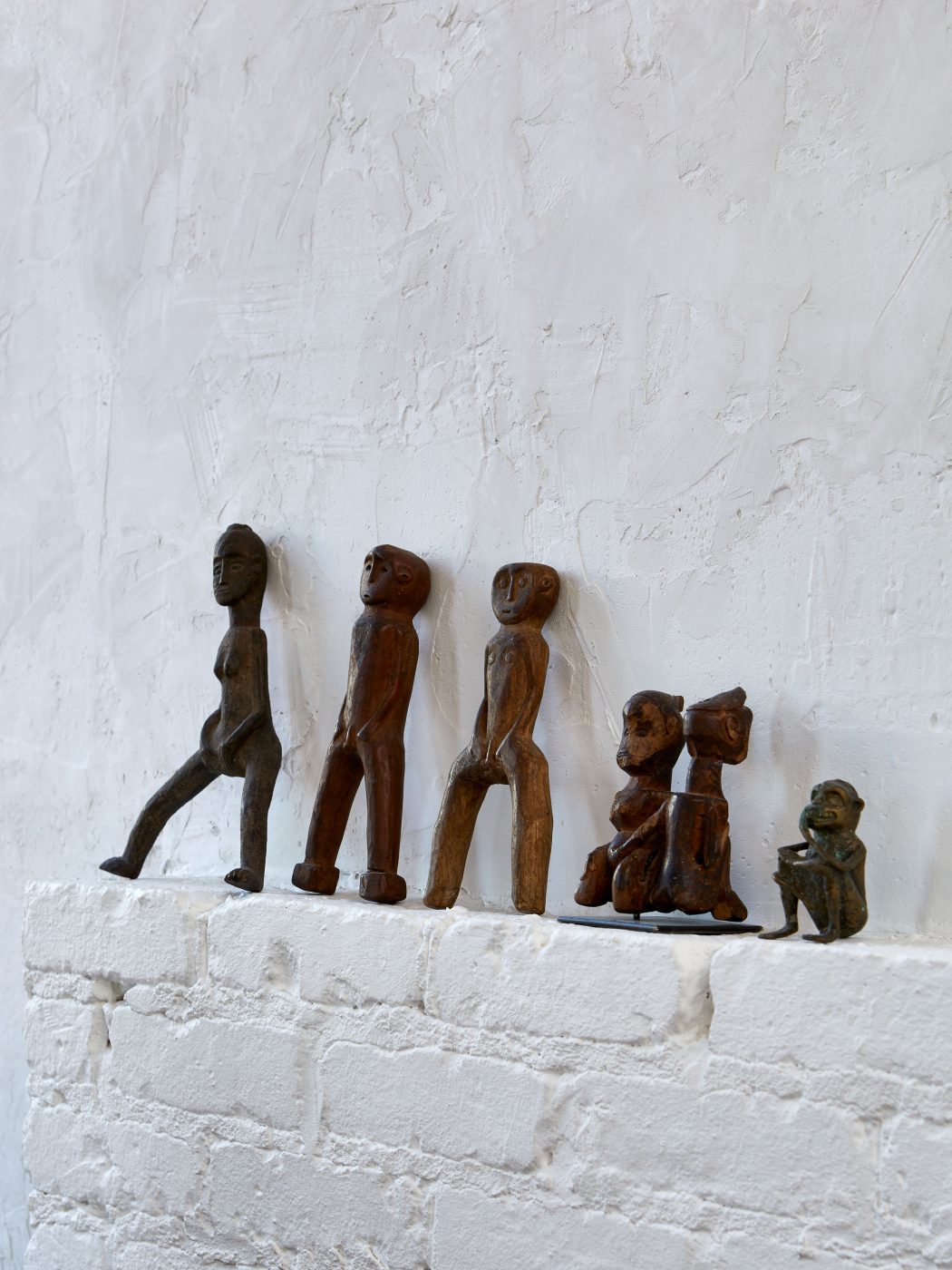 Folk figurines in the Soho loft of Andrianna Shamaris