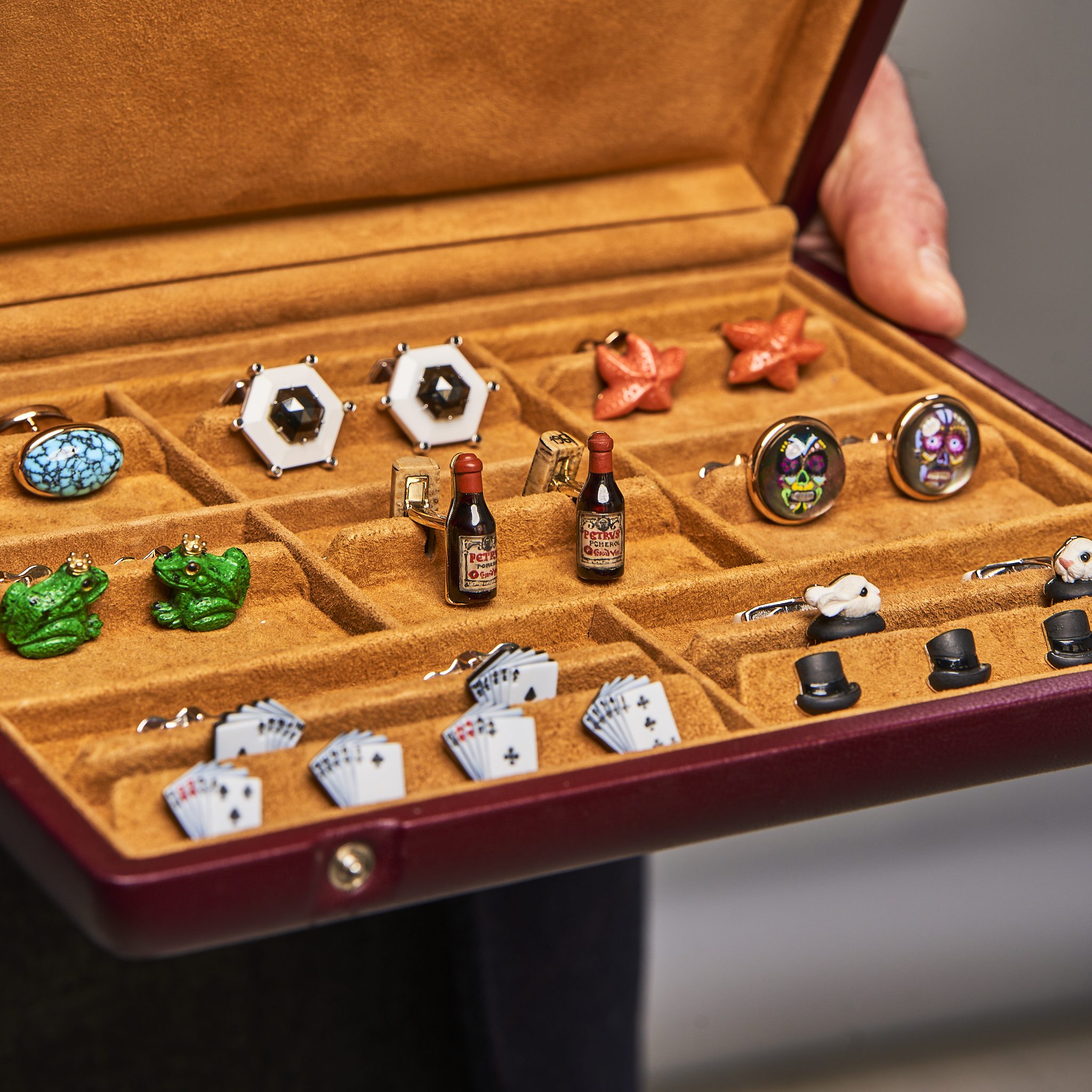 box of Kanners cufflinks