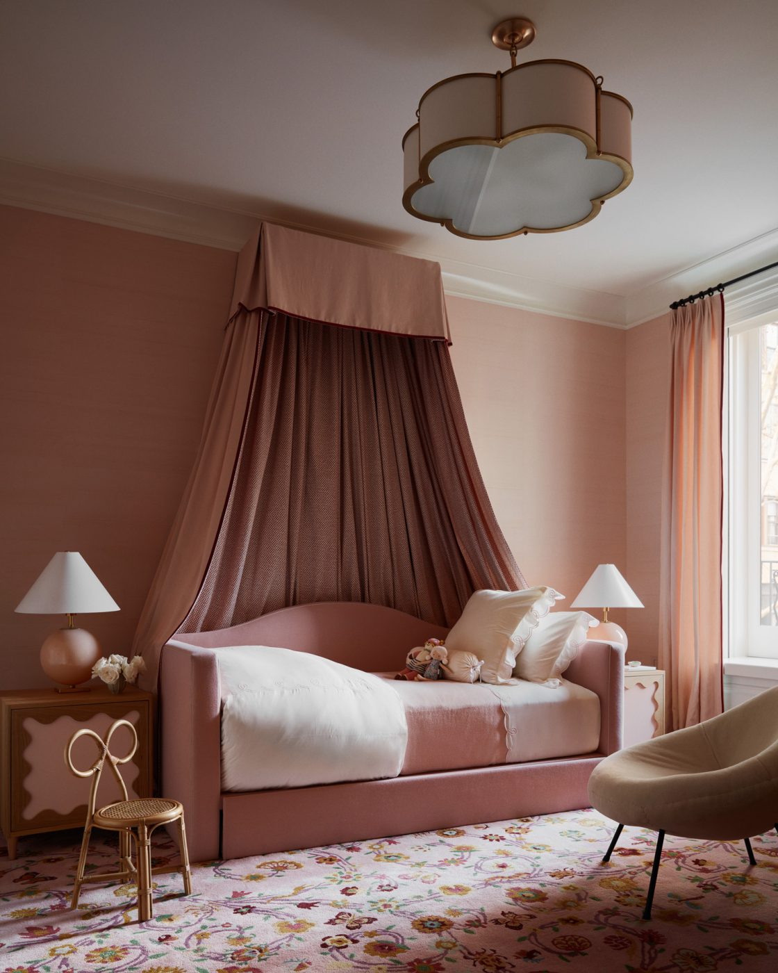 Child's room in Alyssa Kapito-designed townhouse on Manhattan's Upper East Side