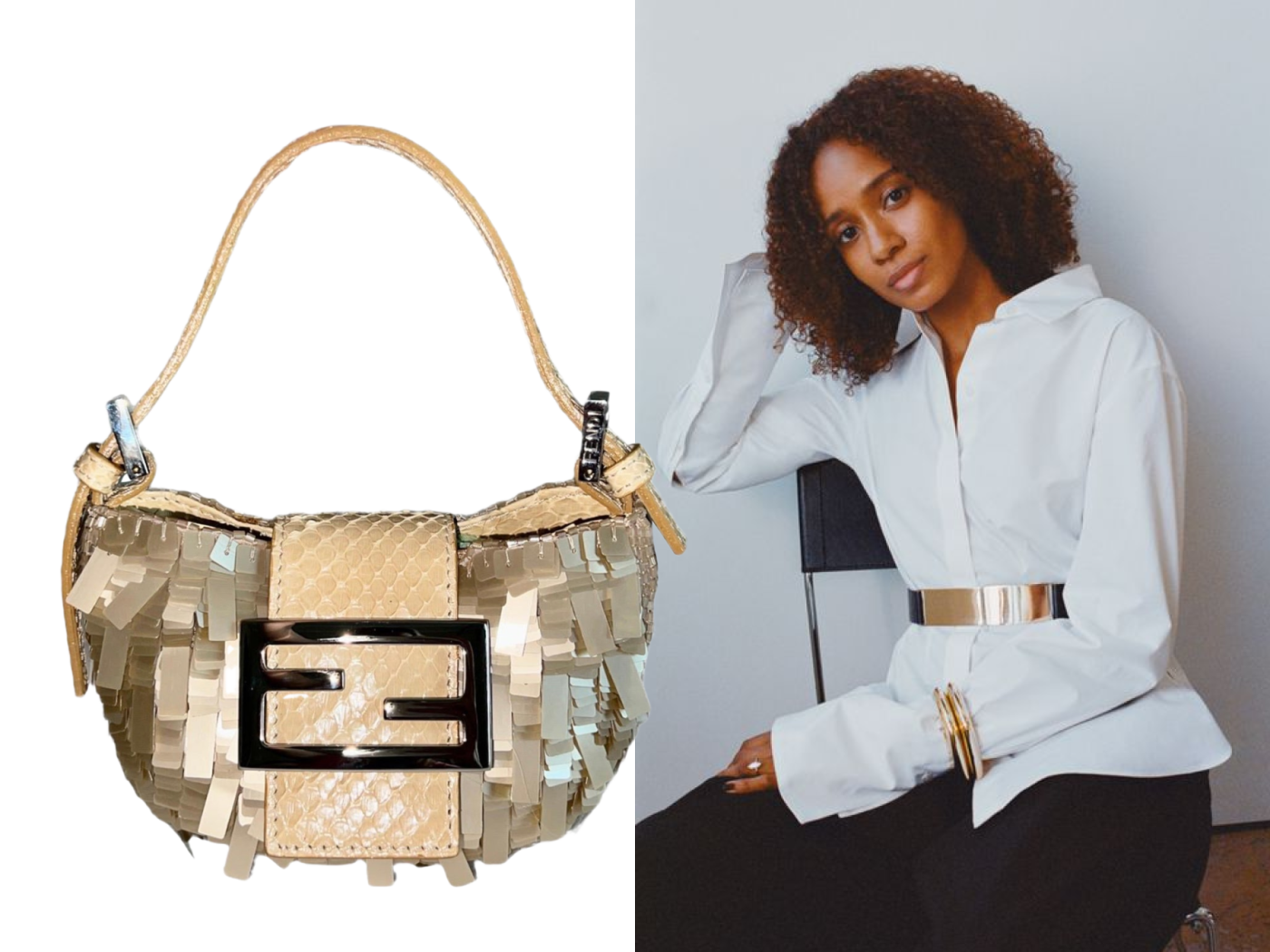Naomi Elizée and a Fendi bag from her 1stDibs favorites folder