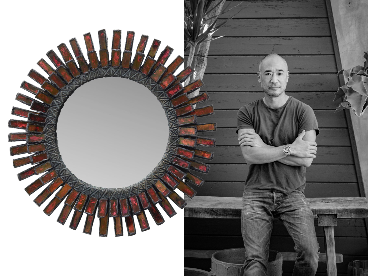 Cliff Fong and a Line Vautrin mirror from his 1stDibs favorites folder