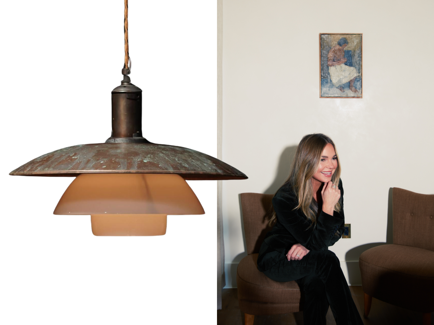 Molly Kidd and a Poul Henningsen pendant lamp from her 1stDibs favorites folder