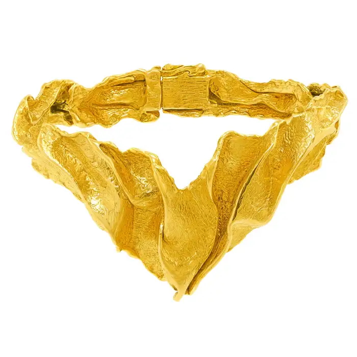 Gilbert Albert 18-karat gold abstractionist bracelet, ca. 1970s