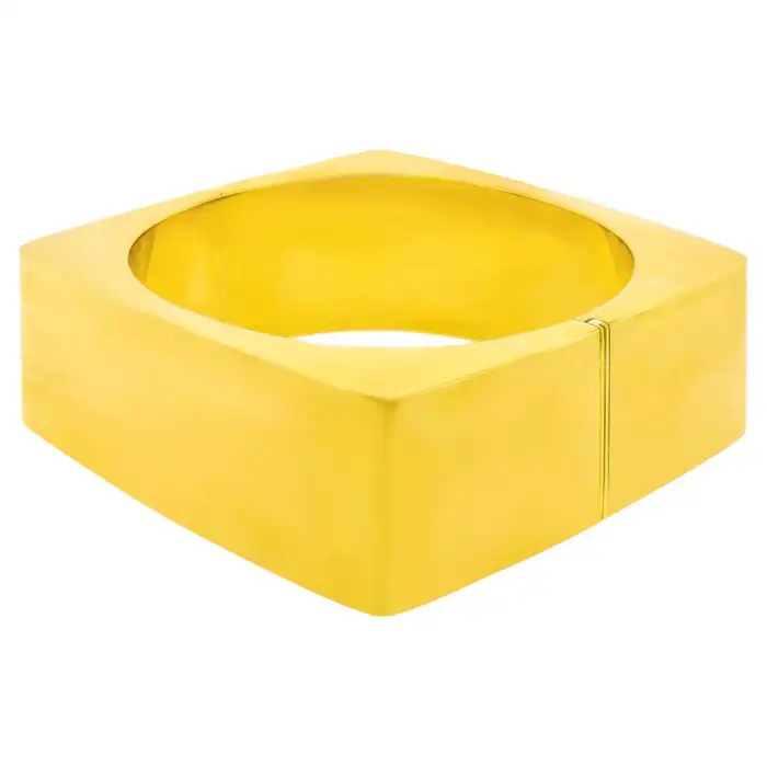 Swiss modern gold bangle, ca. 1960s