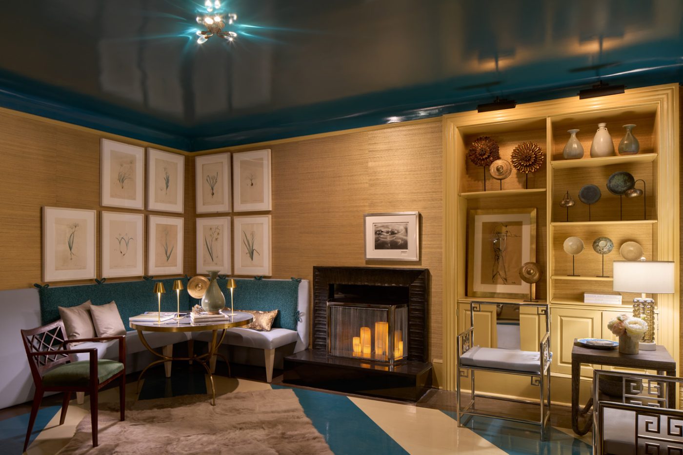 Vincente Wolf salon study in the Kips Bay Decorator Show House New York 2025 