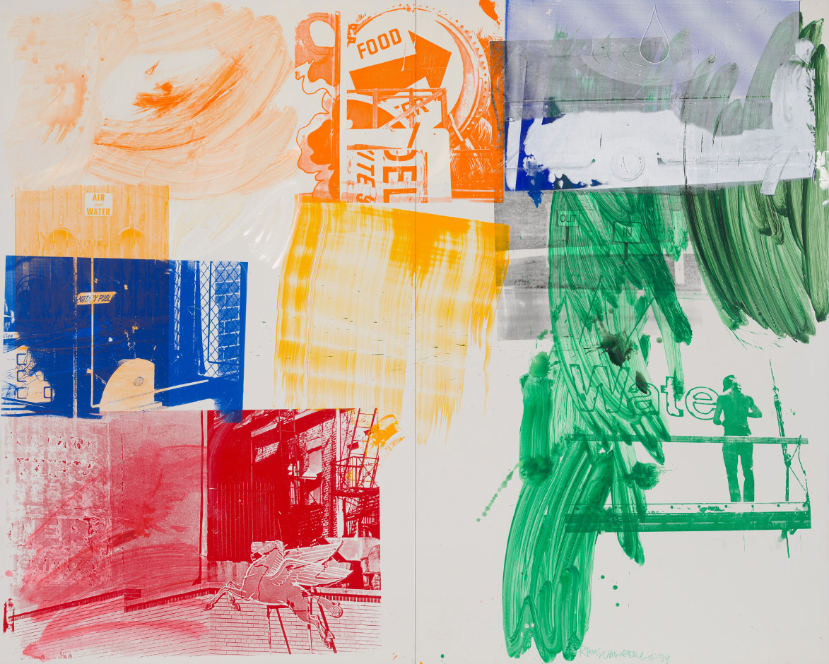 Wet Flirt (Urban Bourbon), 1994, by Robert Rauschenberg